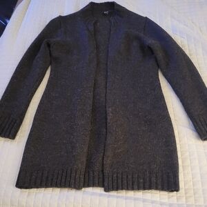 GAP Charcoal Open Front Cardigan